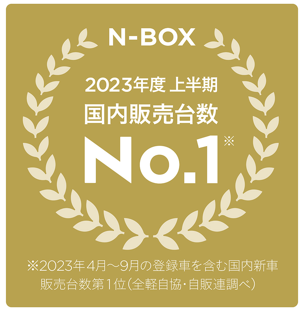 「N-BOX」が2023年度上半期 新車販売台数 第1位を獲得