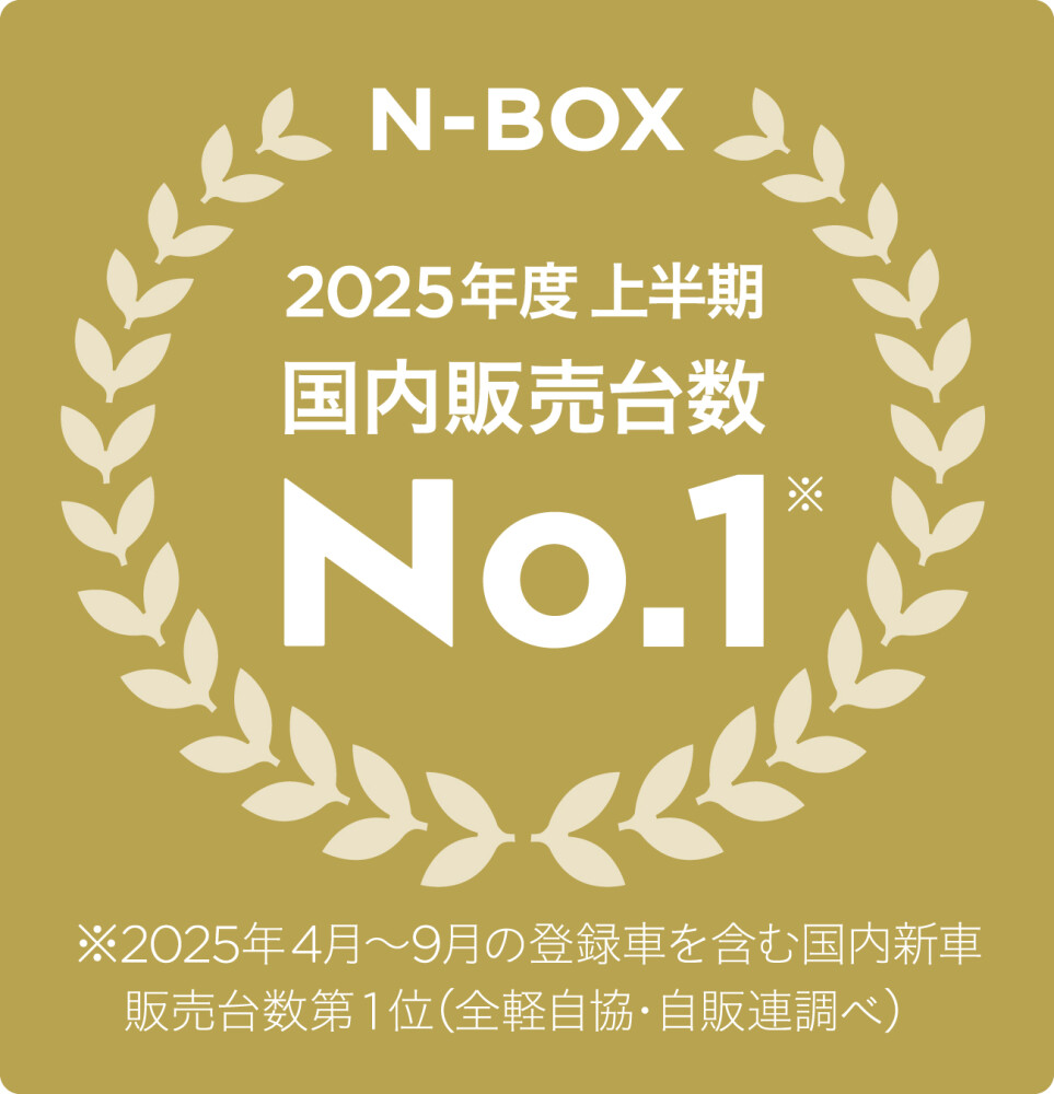 「N-BOX」が2025年度上半期 新車販売台数 第1位を獲得